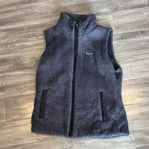 Patagonia Gray Sherpa Fleece Vest